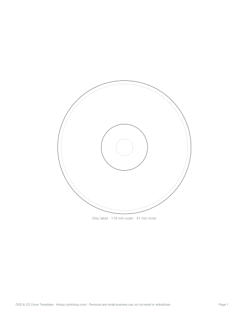 Preview of the first page of Disc labels (PDF)