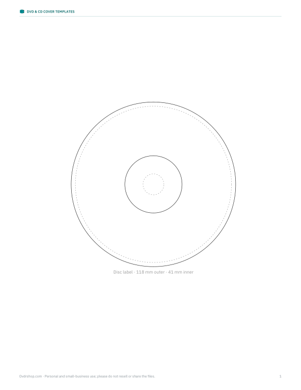 Preview of Printable DVD Disc Labels