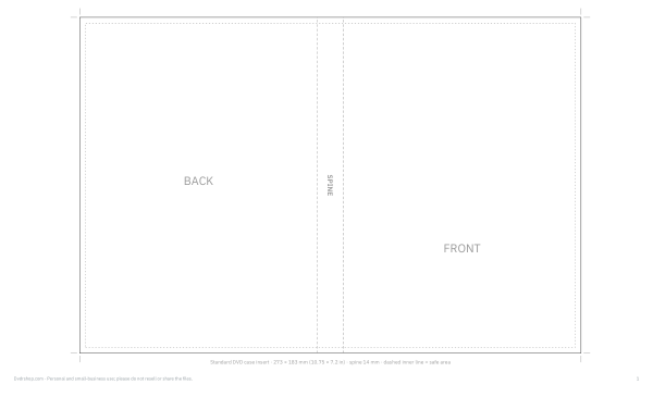 Preview of Printable DVD Case Insert